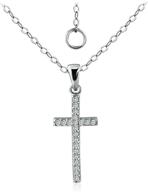 sea ice sterling crucifix necklace logo