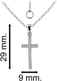 img 1 attached to Sea Ice Sterling Crucifix Necklace