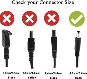 img 2 attached to 💻 Dell Inspiron 13-7000 15-5000 15-3000 5100 Series 5559 5558 5755 5758 3552 5378 7378 5570 AC Adapter Charger - 45W LA45NM140 HA45NM140 0YTFJC 0KXTTW 0CDF57 P58F P32E P97F XPS 13 Power Supply Cord