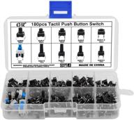 💪 efficient and durable: ocr 180pcs tactile momentary switches assortment for seamless switching logo