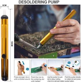 img 1 attached to Adjustable Temperature 🔧 Desoldering Tool for Electronics Soldering