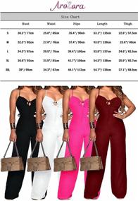 img 1 attached to 👗 Aro Lora Women's Sleeveless Jumpsuit for Clubwear - Trendy Clothing".