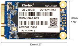 img 1 attached to 💥 Zheino 240GB внутренний mSATA SSD Q3: Увеличьте производительность вашего мини-ПК, ноутбука или планшета благодаря накопителю на твердотельных накопителях!