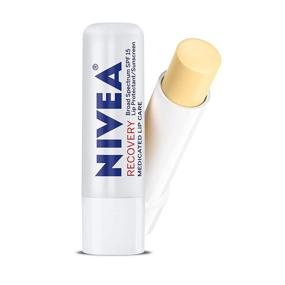 img 3 attached to NIVEA Recovery Medicated Lip Care - Broad Spectrum SPF 15 - Unisex Lip Balm for Chapped Lips - Pack of 6, 0.17 oz Stick