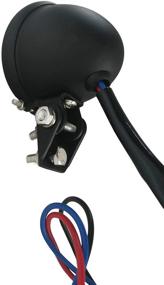img 1 attached to Фара заднего хода FATECIM черная/красная с светодиодами (стоп-сигнал) для Harley, Чоппера, Боббера, Кафе Рейсера БАЙК - Хвостовой задний свет в стиле Бэйтс