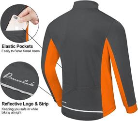 img 2 attached to 🧥 Przewalski Men's Winter Thermal Cycling Jacket - Windproof, Breathable, Reflective Softshell Windbreaker for Running and Biking