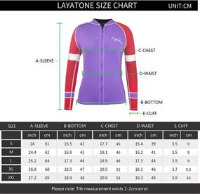 img 3 attached to 🌊 LayaTone Wetsuits Tops Women: 3mm Neoprene Jacket for Surf, Swim, Snorkeling, Canoe, Scuba Diving - Rash Guard Long Sleeves Swimwear