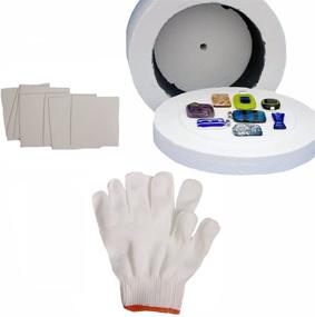img 3 attached to 🔥 Efficient Microwavable Kiln Kit: Large Kiln, Cotton Gloves, and Kiln Papers – A Complete Set for Easy Glass Fusing