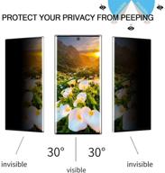 📱 [2 pack] privacy + hd tempered glass anti-spy screen protector for samsung galaxy note 10 plus (6.8") - full coverage, 9h hardness, anti-scratch, easy installation logo