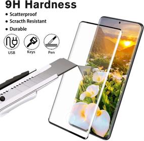 img 1 attached to 📱 [2 Pack] Privacy + HD Tempered Glass Anti-Spy Screen Protector for Samsung Galaxy Note 10 Plus (6.8") - Full Coverage, 9H Hardness, Anti-Scratch, Easy Installation