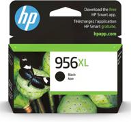 🖨️ high-yield hp 956xl black ink cartridge for hp officejet pro 7730, 7740, 8216, 8720, 8730, 8740 series - instant ink eligible, l0r39an logo