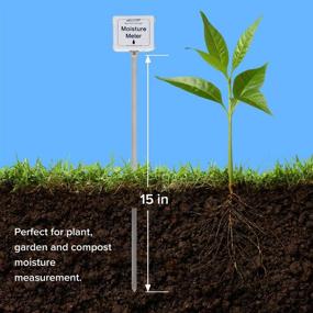 img 2 attached to 🌱 REOTEMP Garden Moisture Meter with 15 Inch Stem: Perfect Tool for Soil, Plant, Farm, and Lawn Moisture Testing