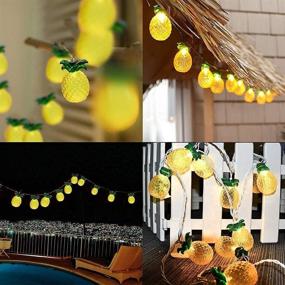 img 1 attached to 🍍 Vibrant Pineapple String Lights: 8.5Ft, 10 Incandescent Lights, Tropical Beach Themed Décor, UL Listed for Indoor/Outdoor Use