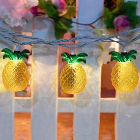 img 3 attached to 🍍 Vibrant Pineapple String Lights: 8.5Ft, 10 Incandescent Lights, Tropical Beach Themed Décor, UL Listed for Indoor/Outdoor Use