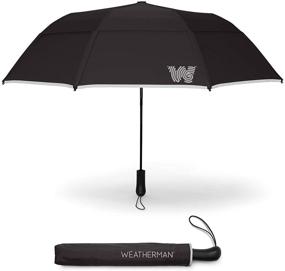 img 3 attached to 🌂 Collapsible Teflon Coated Weatherman Umbrella That Can Withstand