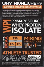 img 2 attached to Rivalus Rivalwhey – Rich Chocolate 5lb: Top-Quality Whey Protein Isolate, Clean Nutritional Profile, BCAAs, No Banned Substances, Made in USA