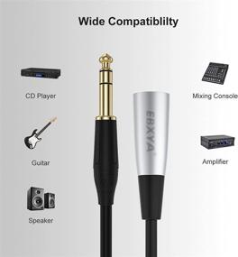 img 1 attached to 🎧 EBXYA 6ft 1/4" TRS к XLR мужской сбалансированный микрофонный шнур - упаковка из 2 штук, XLR к джеку 6.35 мм