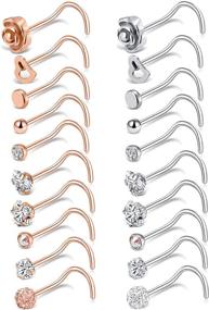 img 4 attached to 💎 Women's Stainless Steel Labret Piercing Jewelry by Tornito - Enhance your Style