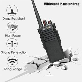 img 2 attached to 📻 Retevis RT29: Heavy Duty Two Way Radios with Long Range, High Power, Waterproof Mic & 3200mAh Battery (4 Pack)