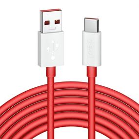 img 4 attached to 🔌 Jelanry OnePlus 8 Pro & 6T Charging Cable - Fast USB Type C Charger for Data Syncing & Warp/Dash Charging - 6ft Long Rubber Coated Cable for OnePlus 7T, 7 Pro, 6, 5T, 3, Red