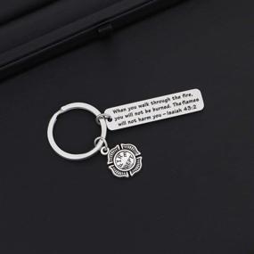 img 2 attached to 🔥 Firefighter Prayer Keychain: A Symbolic Fireman Graduation Gift for Those Who Brave the Flames