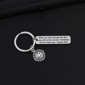 img 3 attached to 🔥 Firefighter Prayer Keychain: A Symbolic Fireman Graduation Gift for Those Who Brave the Flames