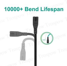 img 2 attached to UL Сертифицированный силовой кабель длиной 8.2 футов с двумя вилками: заменяющий кабель для акустической системы JBL Partybox Party Box 100, 300, 1000, 200.