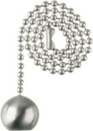 enhance your décor with westinghouse lighting 77217 decorative pull chain in brushed nickel - 12 inches logo