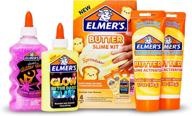 🌟 elmer’s glow in the dark butter slime kit - includes glitter glue, activator, 4 count logo