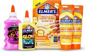 img 4 attached to 🌟 Elmer’s Glow in The Dark Butter Slime Kit - Includes Glitter Glue, Activator, 4 Count