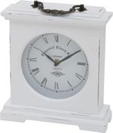 🕰️ vintage-style iconic colonial mantel clock with quartz movement and distressed finish logo