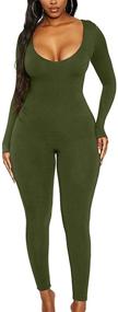 img 4 attached to Mulisky Bodycon Jumpsuit Rompers Outfits Women's Clothing for Jumpsuits, Rompers & Overalls