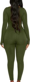 img 3 attached to Mulisky Bodycon Jumpsuit Rompers Outfits Women's Clothing for Jumpsuits, Rompers & Overalls