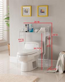 img 3 attached to 🚽 "Корольская мебель - полка для ванной комнаты-этажерка с органайзером для свободного хранения