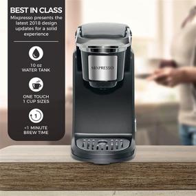 img 1 attached to ☕️ Mixpresso Single Cup Coffee Maker – Personal Single Serve Brewer Machine, Compatible with Single-Cups, Quick Brew Technology, Programmable Features, One Touch Function – Black