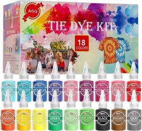 img 4 attached to 🎨 Tie Dye Kit for Kids and Adults - AGQ 18 Colors Fabric Dye Set, Handmade Creative Dye for Girls, Boys, and Groups - Textile Craft Arts, Shirt, Canvas Shoes, and T-Shirt Clothing DIY Party Supplies