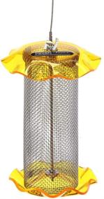 img 3 attached to 🐦 Birds Choice FF116A Yellow Nyjer Forever Feeder - Innovative Mesh Feeder for Optimal Bird Feeding Experience, 1 Quart Capacity, 5''W x 6''H