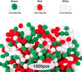 img 3 attached to WXJ13 Pieces Christmas Assorted Pompoms