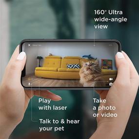 img 2 attached to 🐾 [2020 Updated] Petcube Play 2 Wi-Fi Pet Camera with Laser Toy & Alexa Integrated, for Cats & Dogs. Full HD 1080P Video, 160° Panoramic View, Dual-Way Audio, Sound/Motion Notifications, Night Vision, Pet Monitoring App