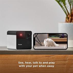 img 1 attached to 🐾 [2020 Updated] Petcube Play 2 Wi-Fi Pet Camera with Laser Toy & Alexa Integrated, for Cats & Dogs. Full HD 1080P Video, 160° Panoramic View, Dual-Way Audio, Sound/Motion Notifications, Night Vision, Pet Monitoring App