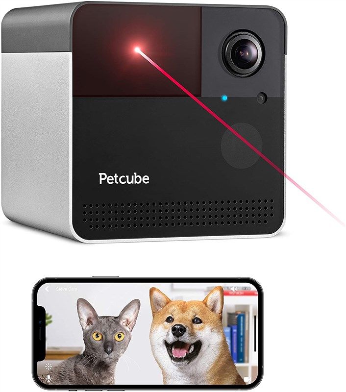 Smart Pet Camera with Treat Dispenser & Tossing, Dog Cat Camera, 2.4G WiFi,  1080P Night Vision Camera, Live Video, 2 Way Audio Communication Designed  for Dogs and Cats (HONGSA Pet Camera) 