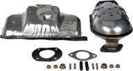 dorman 674-551 exhaust manifold with built-in catalytic converter (not carb compliant), black logo