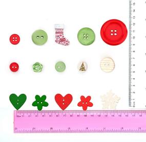 img 3 attached to SAVITA Christmas Buttons Flatback Decoration Sewing