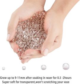 img 3 attached to 💧 Bymore 60000 Clear Water Gel Jelly Beads Vase Filler Beads: Perfect for Floating Pearls, Candles, and Wedding Centerpieces!