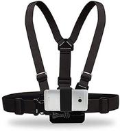 action mount wearable chest harness: universal phone mount for hands-free recording and sports camera attachment logo