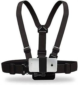 img 4 attached to Action Mount Wearable Chest Harness: Universal Phone Mount for Hands-Free Recording and Sports Camera Attachment