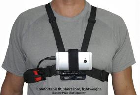 img 2 attached to Action Mount Wearable Chest Harness: Universal Phone Mount for Hands-Free Recording and Sports Camera Attachment