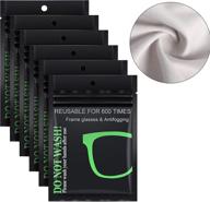 🌬️ nano anti fog cloth: defog glasses, goggles, helmet, & lens with reusable cleaning wipes (pack of 6) logo