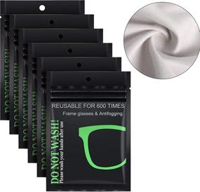 img 4 attached to 🌬️ Nano Anti Fog Cloth: Defog Glasses, Goggles, Helmet, & Lens with Reusable Cleaning Wipes (Pack of 6)