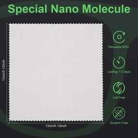 img 3 attached to 🌬️ Nano Anti Fog Cloth: Defog Glasses, Goggles, Helmet, & Lens with Reusable Cleaning Wipes (Pack of 6)